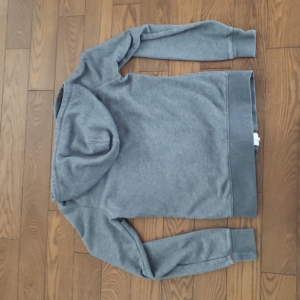 Nike Heather Gray Full Zip Hoodie with White Accents Size XS - Picture 2 of 10